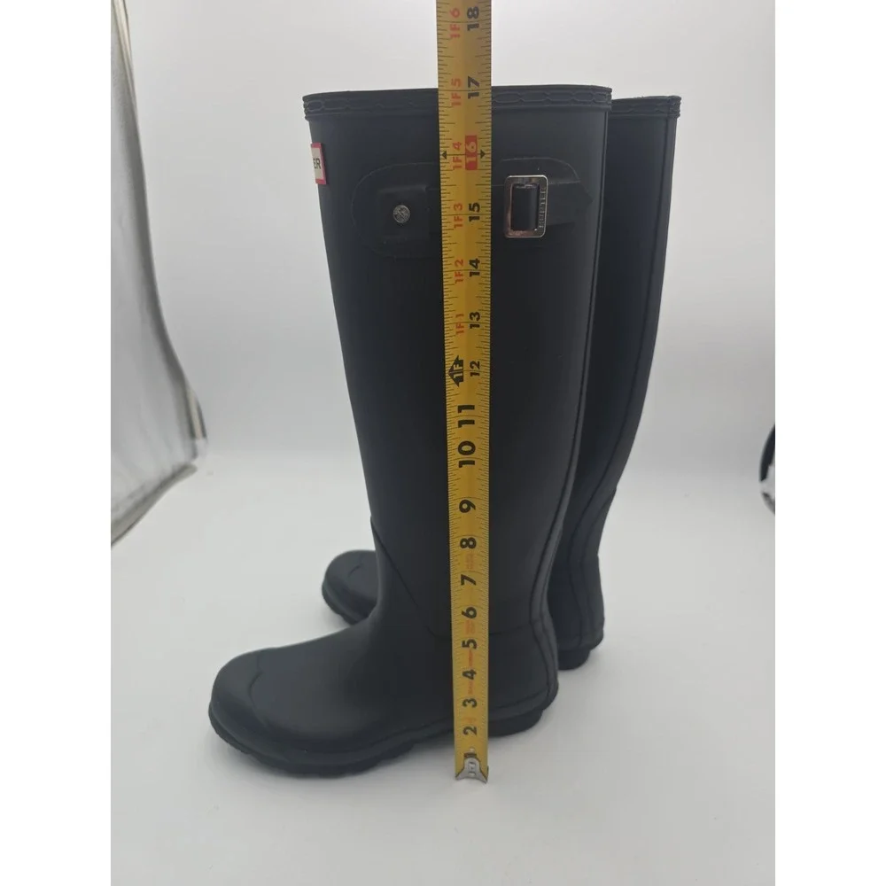 Hunter Original Tall Matte Black Rain Boots Size US 8 / EU 39 / UK 6 - Picture 13 of 13